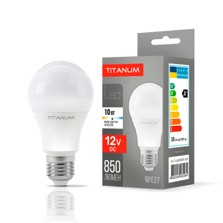 Лампа LED TITANUM, A60, 10W, E27, 4100K, 220V, TLA6010274 - 1