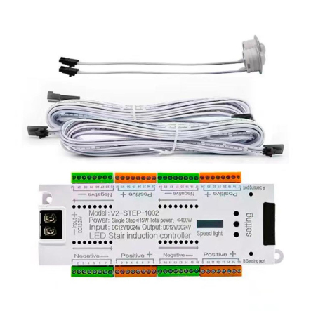 Контроллер LED DC12-24В 300В на вых. 25А 32 канала для подсветки лестницы, 1022728 - 1