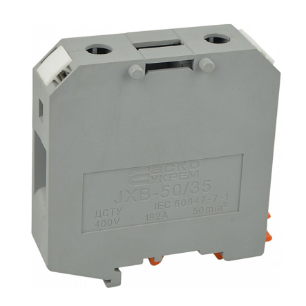 Клемники винтовые JXB-50х35 серый, АСКО-УКРЕМ, A0130010030