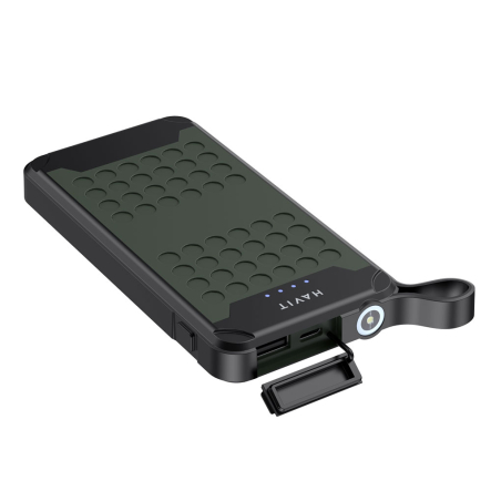 Повербанк (УМБ) HAVIT FS214, 10000 мАч, IP67, Green