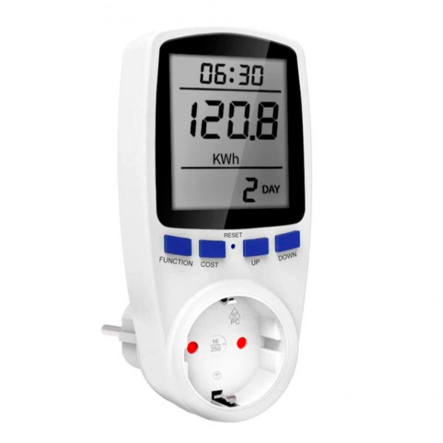 Розетка-энергометр Feron TM55, 250 В, 16 А, со счетчиком электроэнергии, ваттметр, 23246, 3426