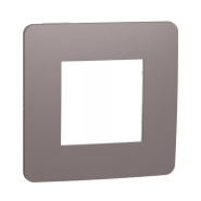 Рамка 1-пост, шоколад/белый, Schneider Electric, UNIСA Studio, NU280216