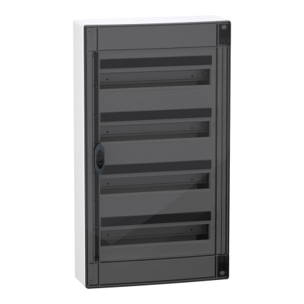 Щит накладний пластиковий SCHNEIDER PrismaSeT XS LVSXR418, 72 модуля, IP40, димчасті двері, 4ряди/18М - 1