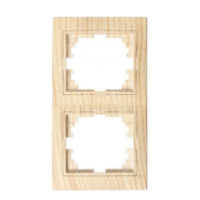 Рамка Lezard MIRA двомісна, вертикальна, Дуб вибілений матовий, 701-5200-152