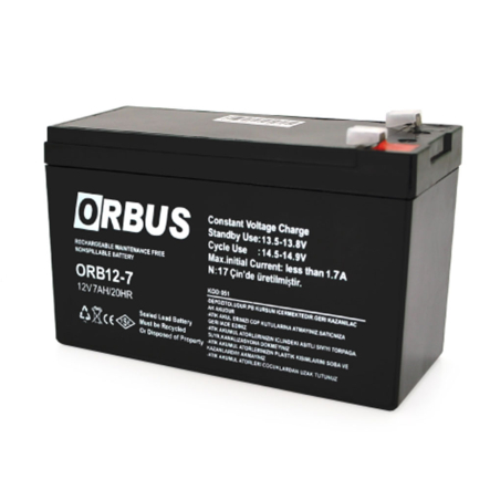 Аккумуляторная батарея ORBUS ORB12-7, AGM, 12 В, 7 Ач - 1