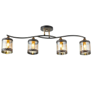 Люстра VALESO V 6380-4 BK+FG