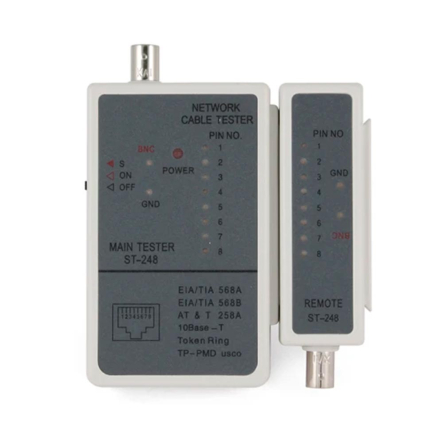 Kабельный тестер Cablexpert NCT-1 для RJ45 та RG-58 кабелей