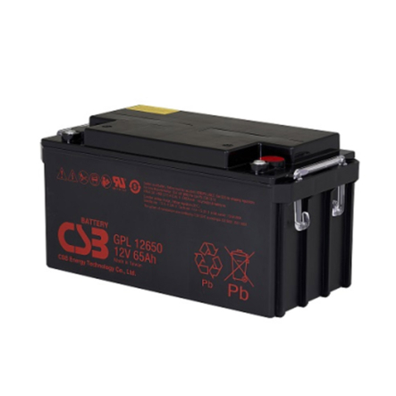 Аккумуляторная батарея CSB GPL12650, 12V, 65Ah, (350х166х174мм), 21.3 kg - 1