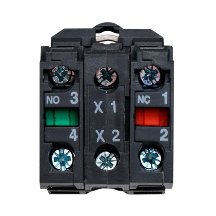 Кнопка поворотная 2-х позиционная с подсветкой, зеленая, TB5-AK123M5, ACKO-УКРЕМ, A0140010165