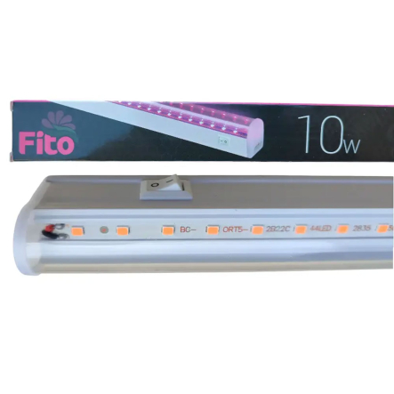 Фитоcветильник LED линейный LEDium IRIS FITO, С17342, 10 Вт, 60 см, T5, шнур с вилкой, выключатель - 1