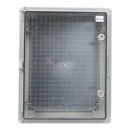 Корпус АБС-пластик АСКО-Укрем, ударостойкий, с монтажной панелью, прозрачные дверки, 40*50*18, ІР65, A0270010030