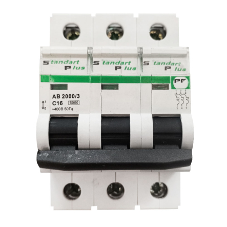 Автоматичний вимикач Promfactor АВ2000/3 С16, 3P, 16A, C, 10kA - 1