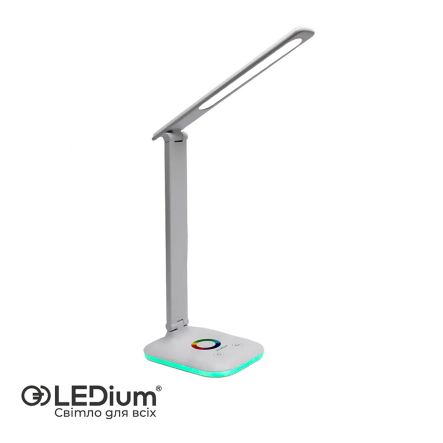 Настольная лампа с ночником LEDium RAINBOW 9W RGB 2700-6500K AC100-240V серая - 1