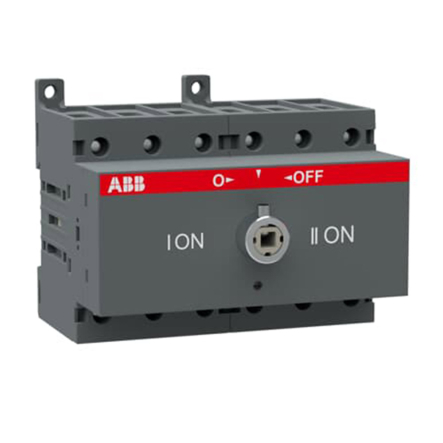Силовой разъединитель ABB OT63Е3С, 63 A, I-0-II, перекидной, переключатель нагрузки, 1SCA105338R1001 - 1