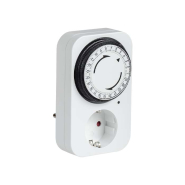 Розетка-таймер механический IEK РТМ-2 с индикацией 15мин 24ч 96on/off 16А IP20, ERT-20-1-16-S-15-1-20-K01