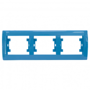 Рамка потрійна горизонтальна Makel Defne, синя, 42092703