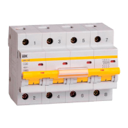 Автоматический выключатель IEK ВА47-100, 4p, C 50 A, 10 kA, MVA40-4-050-C