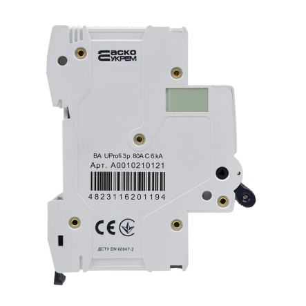 Автоматический выключатель АСКО-УКРЕМ ВА UProfi 3P, 80А С, 6кА, A0010210121