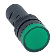 Лампа сигнальна TechnoSystems AD16DS d16mm 12В AC/DC, зелений, TNSy5502221