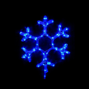 Гирлянда внешняя DELUX, MOTIF, Snowflake, 40см, 12 flash, синяя, IP44