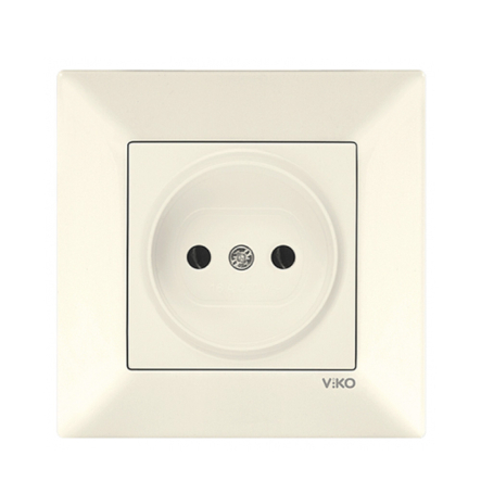 Розетка одинарна VIKO Meridian, 90970207-WH, крем - 1