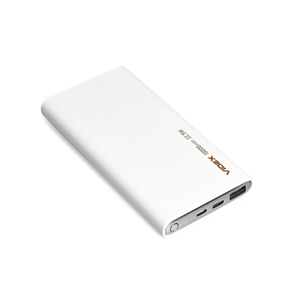 Повербанк (УМБ) 10000mAh VIDEX VPB-310 22.5W QC+PD White