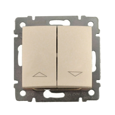 Выключатель управления жалюзи 2-кл. с механизмом блокировки LEGRAND Valena, 774304, слоновая кость - 1
