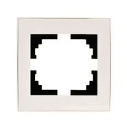 Рамка Lezard RAIN одноместная, с жемчужно-білий перламутр, 703-3030-146