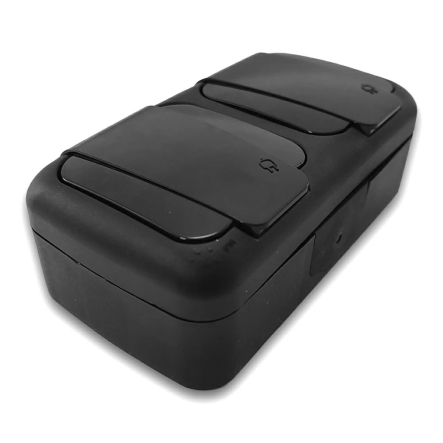 Розетка с заземлением VI-KO Palmiye 2-я, IP54, черная, 90555188 - 1