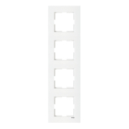 Рамка четверная вертикальная VIKO KARRE, 90960223, белый