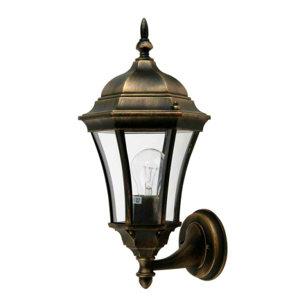 Светильник парковый Lusterlicht, Dallas l, Е27, 100Вт, настенный, старое золото - 1