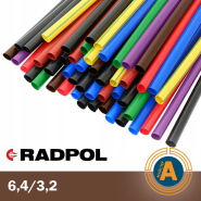 Трубка термоусадочная RADPOL, RCH1 6,4/3,2Х1-BR коричневая