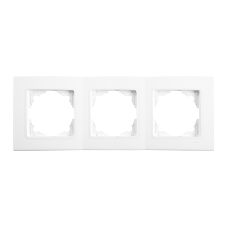 Рамка тройная горизонтальная VIKO LINNERA, 90480003, белая - 1