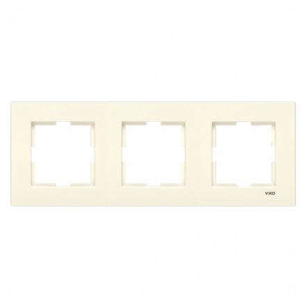 Рамка тройная горизонтальная VIKO KARRE, 90960212, крем - 1