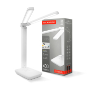 Настільна акумуляторна лампа TITANUM TLTF-010W, LED, 7 Вт, 2700-6000K, біла, 27414