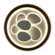 Світильник VIOLUX Smart OREO, 110W, 3000-6000К, 8000Lm, 550 мм, коло, білий, коричневий, 220395