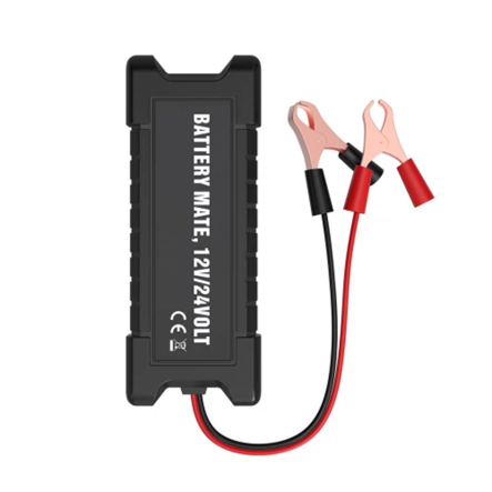 Тестер для аккумуляторных батарей BM-410 + крокодилы, 12V/24V, LED, Voltronic