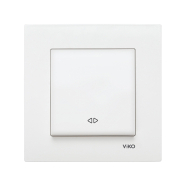 Выключатель 1 кл., реверсивный, промежуточный, VIKO KARRE, 90960031, белый