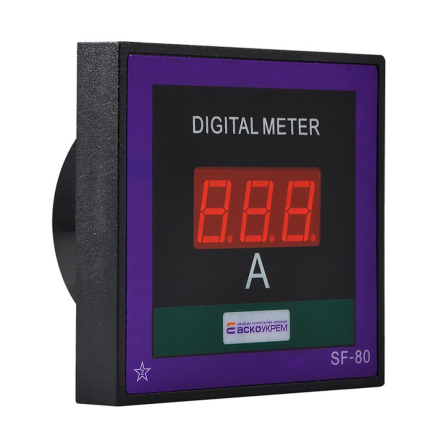 Амперметр цифровой АСКО-УКРЕМ 30А АС 80х80, ЦА-8 LB, A0190010127