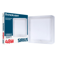 Светильник LED ENERLIGHT, SIRIUS, 48Вт, 4000К, 4300Lm, IP20, 300х300х40мм, SIRIUS48SMD90N