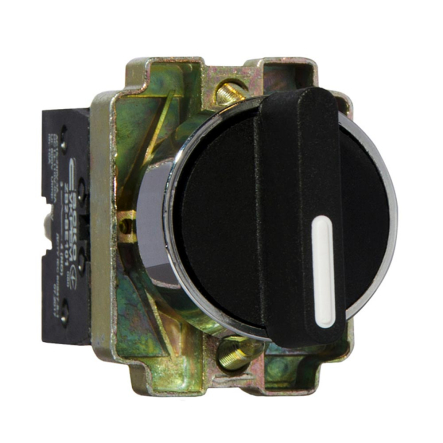 Кнопка поворотная 3-х позиционная с самовозвратом и стандартной ручкой, XB2-BD53, АСКО-УКРЕМ, A0140010045