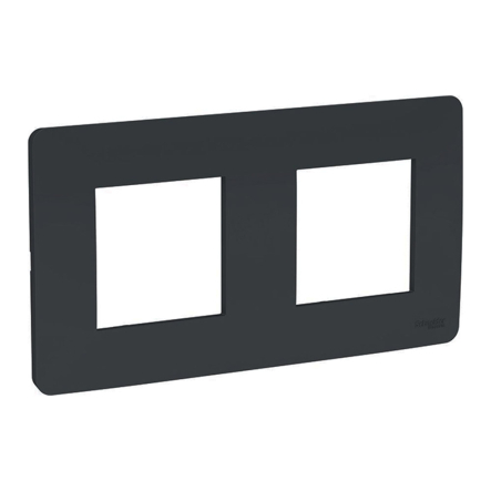 Рамка двухпостовая Schneider Electric NU200454 (антрацит) UNIСA Studio - 1