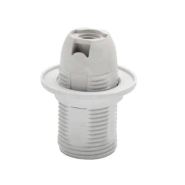 Патрон HOROZ Electric, Е14, пластиковый, с юбкой, белый, 094-002-0004-010