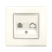 Розетка комп'ютерна VIKO LINNERA, 90401032, крем