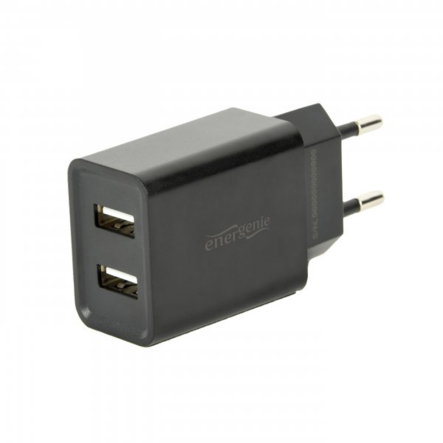 Зарядное устройство Energenie EG-U2C2A-03-BK, USB 2.1 A, черный - 1