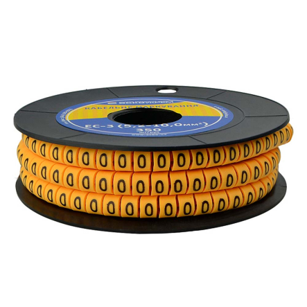 Кабельный маркер АСКО-УКРЕМ ЕС-3 5,2-10 кв.мм символ "0", A0150080015 - 3