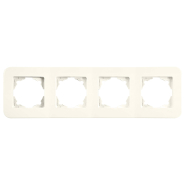 Рамка четверная горизонтальная VIKO Rollina, 90481054, крем