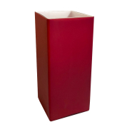 Настільна лампа скляна матова червона, 22х10х10мм, Чехія