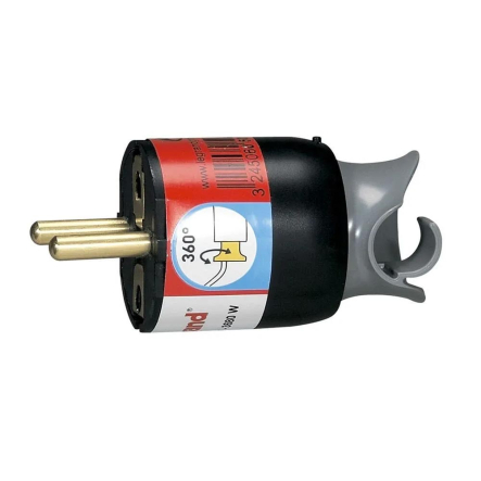 Вилка Legrand 050173, 2К+З, черная - 1