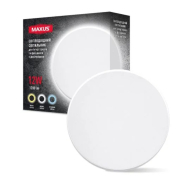 Светильник светодиодный накладной MAXUS MWL 12W 3CCT, IP65 WH Circle, 1-MWL-12W-WHC